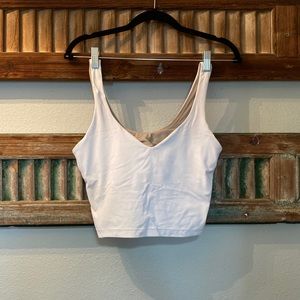 White lululemon Align tank.  Size 8.  Bra Pads and tags removed. Great shape.